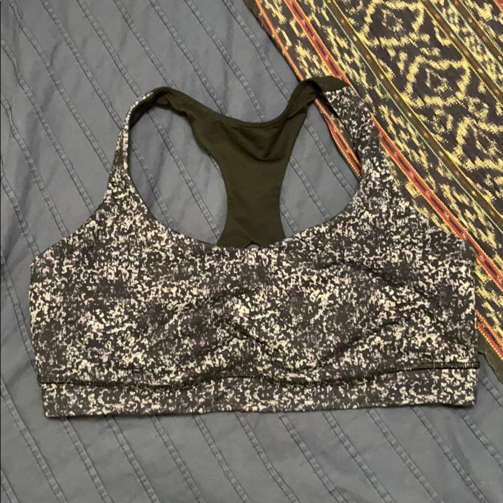 Lululemon sports bra, speckle pattern